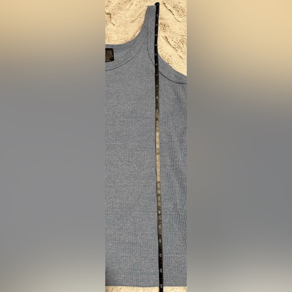 Route 66 Blue Ribbed Tank Top - Picture 4 of 7